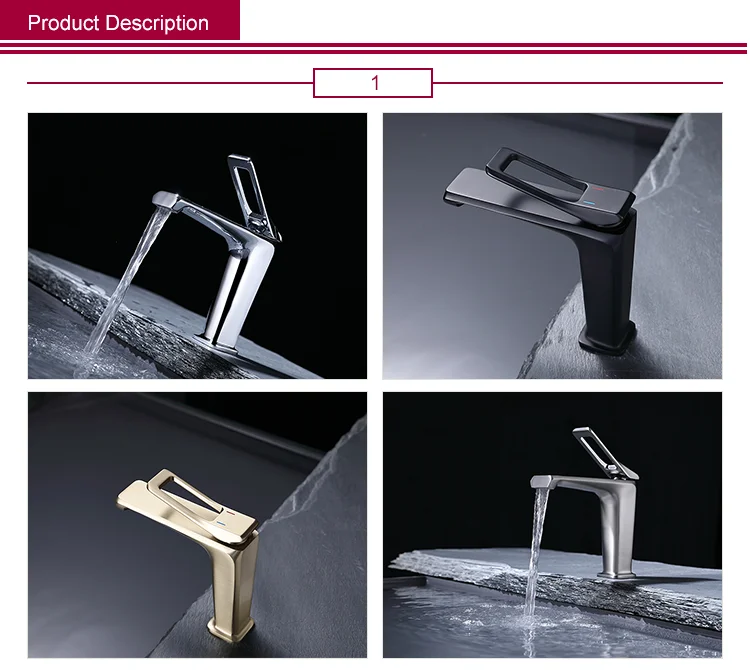 YEKALON FT-6401 Bathroom Single Level Basin Faucet Sanitary Ware Faucets