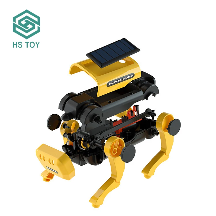 HS DIY ходячий робот игрушка электрическая Механическая Собака сборка энергетических планет солнечная система игрушки для детей на продажу