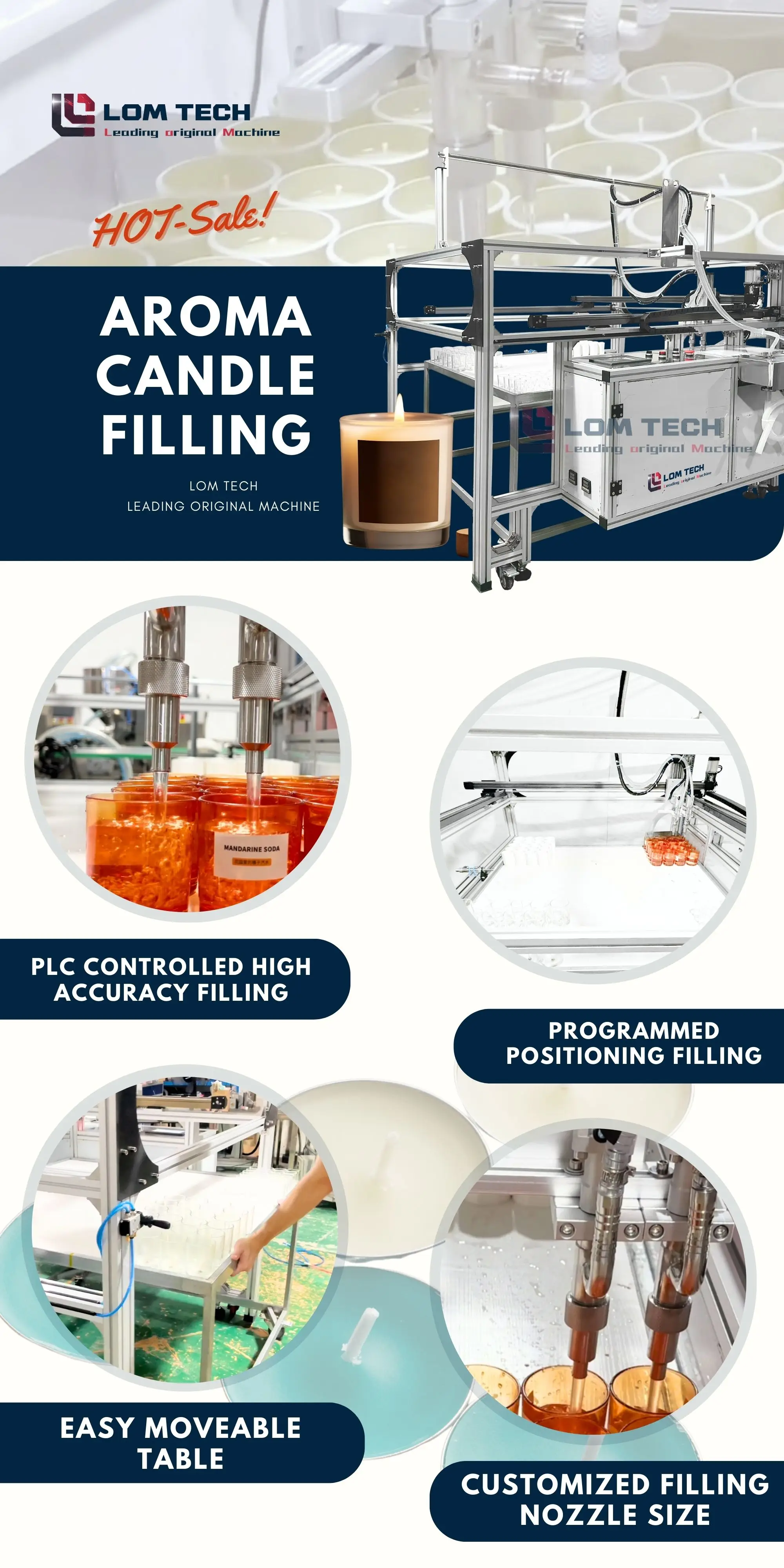 Auto-Extruder Pouring Machine for Candle Making Machinery Candle ...