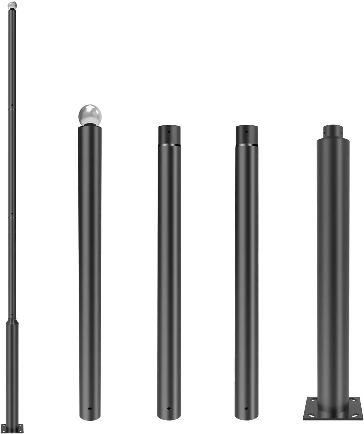 Osum OEM ODM Hot Dip Color Galvanized 3m 4m 6m 8m Height Telescopic Aluminium Iron Steel Led Solar Street Light Poles