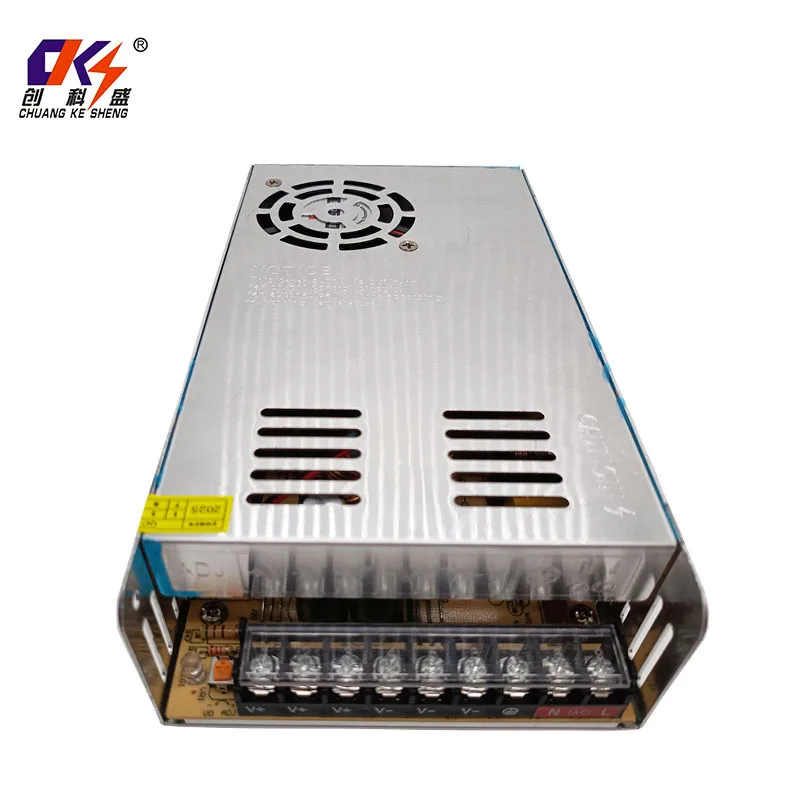 CKS High Quality Hot Sale 110V/220V Ac to DC 24V 15A Switching Power Supplies With Fan 360W LED Driver Led Transformer