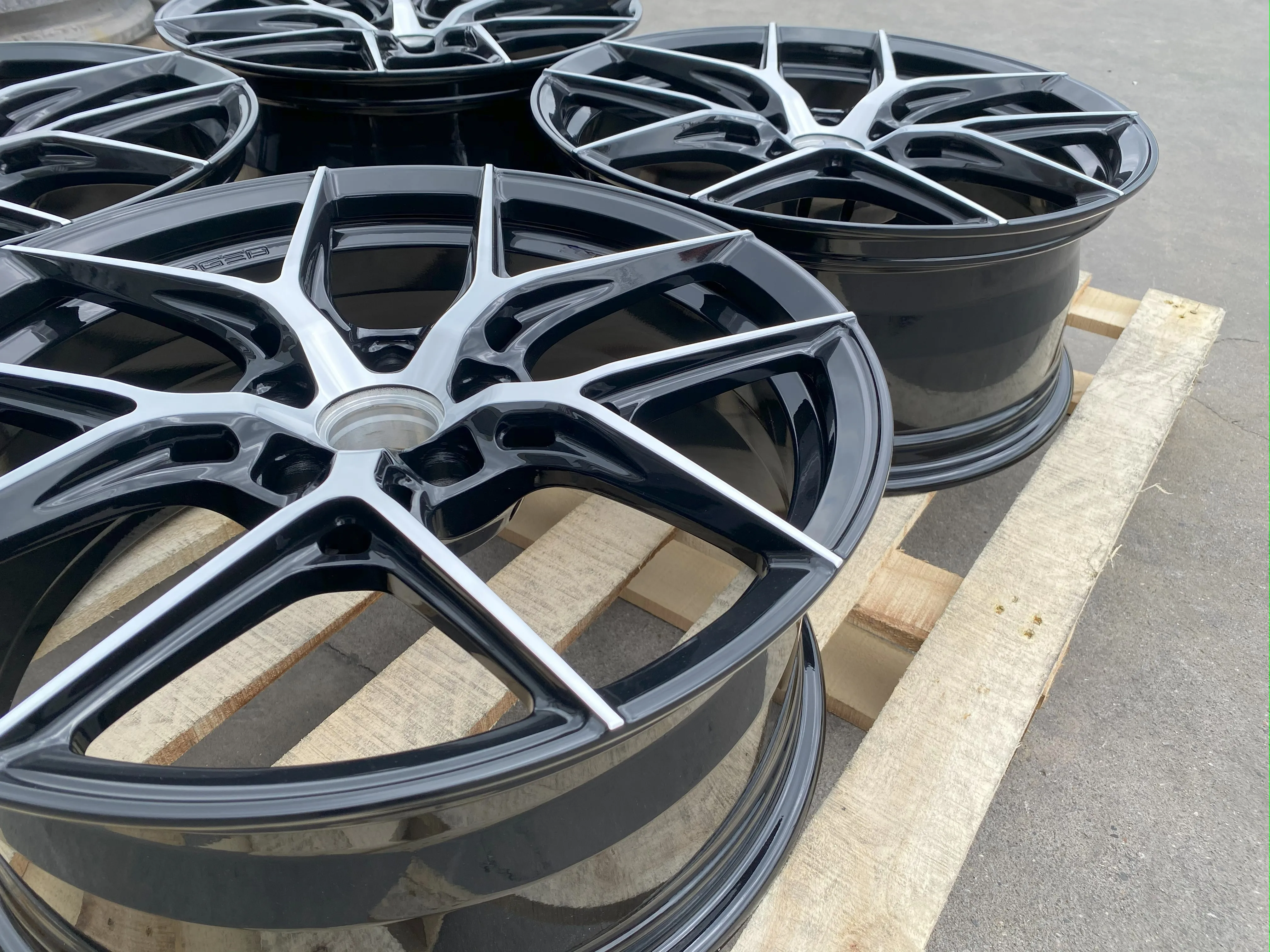 GVICHN gloss black machined face forged wheels 16 - 26 inch aluminum alloy rims 5x112 5x114.3 5x120 wheel hub