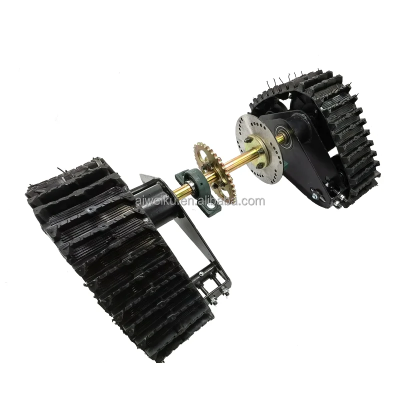 Газовый двигатель Go Kart Karting UTV Багги Quad заднее колесо ATV снег песок снегоход гусеницы в сборе с осью цепь Звездочка тормоз dis