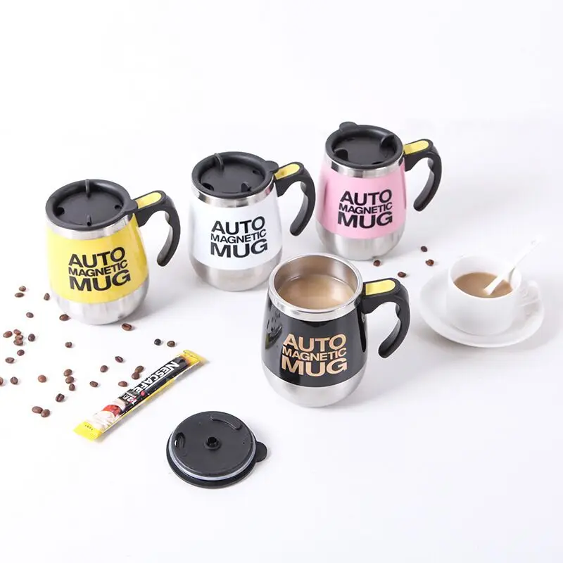 New Arrival USB Wireless Battery Magnetic Novel Self Stirring Mug Coffee Mugs and Cups