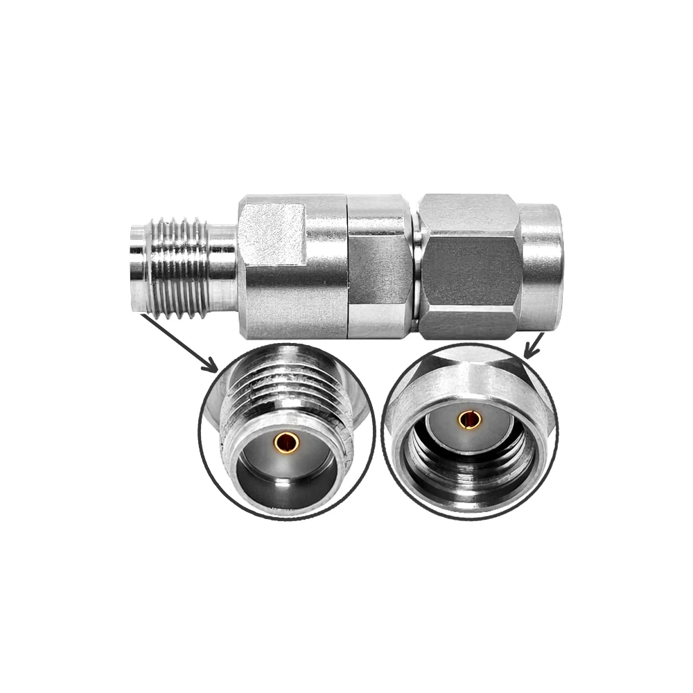 Factory Price RP Sma Male  Reverse Polarity to Sma Female Jack Rf Stainless Steel Rf Coax Coaxial Adaptor Rohs in Stock  18G