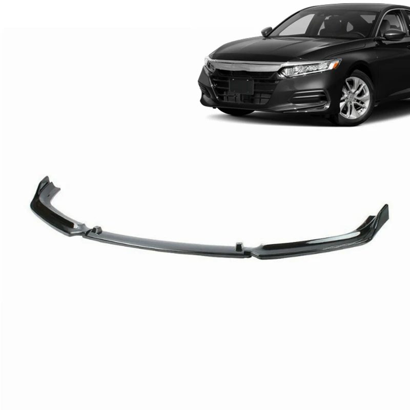 OEM auto parts glossy black front bumper lower lip splitter kit for Honda accord 2018 2019 2020