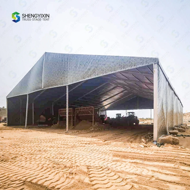 Newest Permanent Structure Fabrics Waterproof Storage Large Industrial Cabin Snow Hangar Tent for Sale