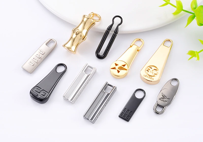 Custom Zip Puller,Garment Metal Zipper Puller Slider Brand Logo,Bag
