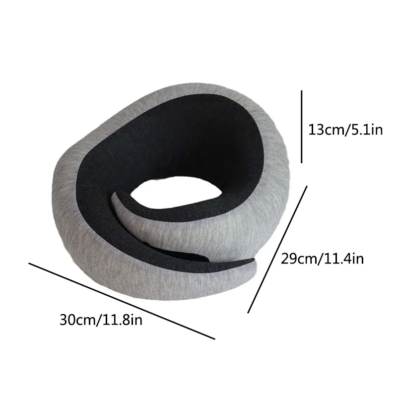 2024 Stuffable Billebon Premium the  Travel Memory Foam  Neck Support Pillow for Travelling Airplane