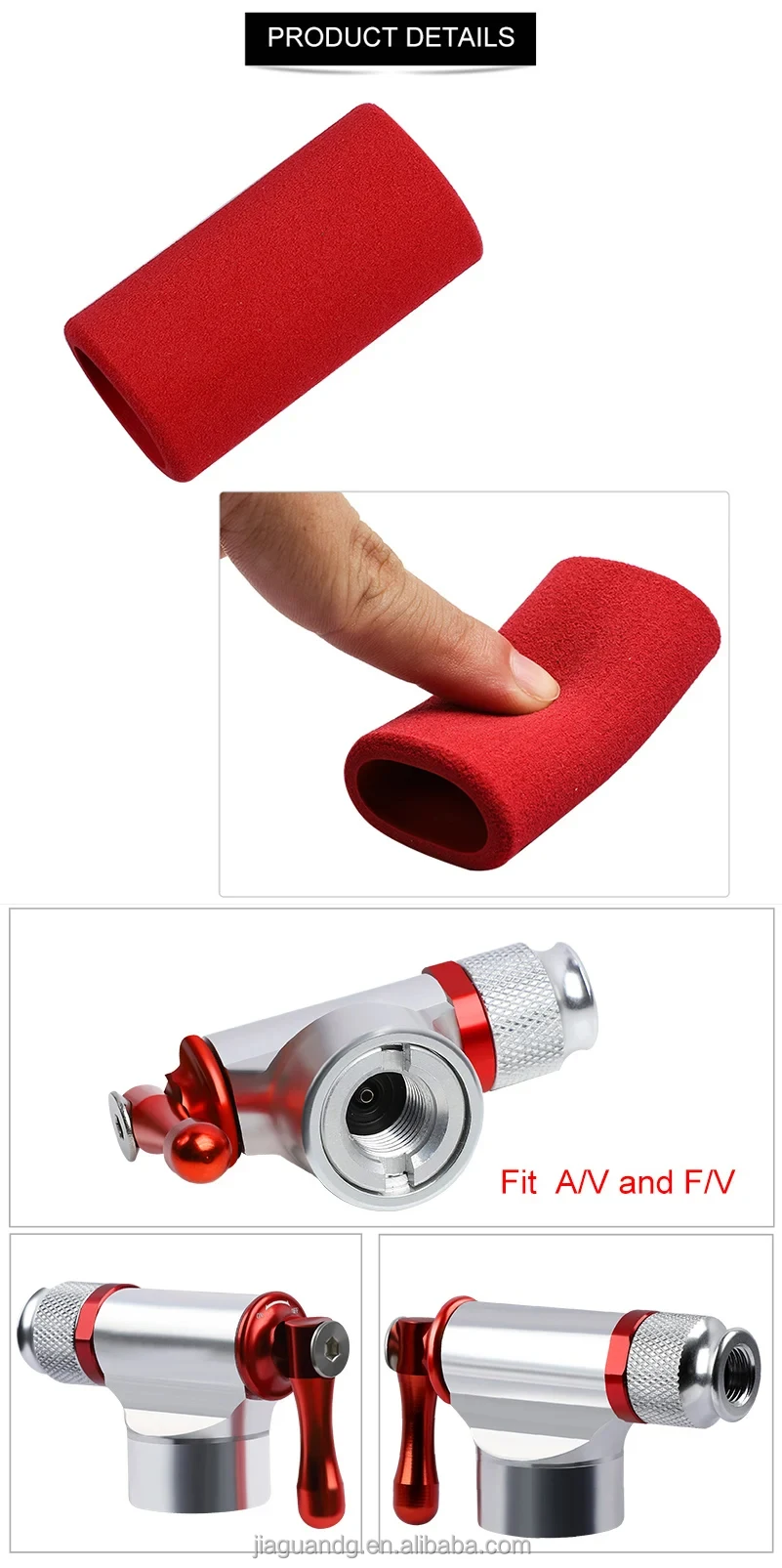 Portable 16g Cartridge Co2 Inflator Emergency Mini Bicycle Tire Pump