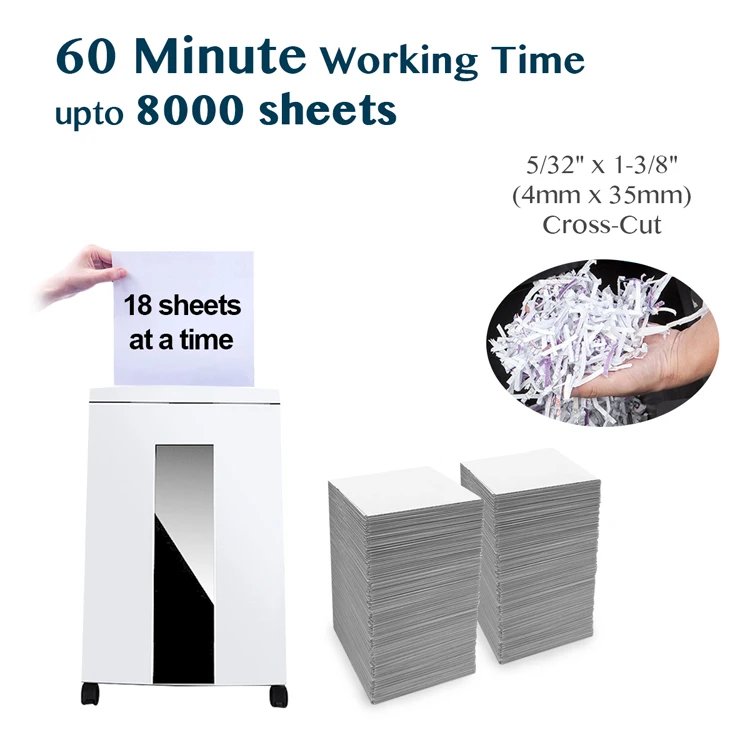 Aazon.co : Suntiko Paper Shredder, 18-Sheet Cross Cut Level P-4