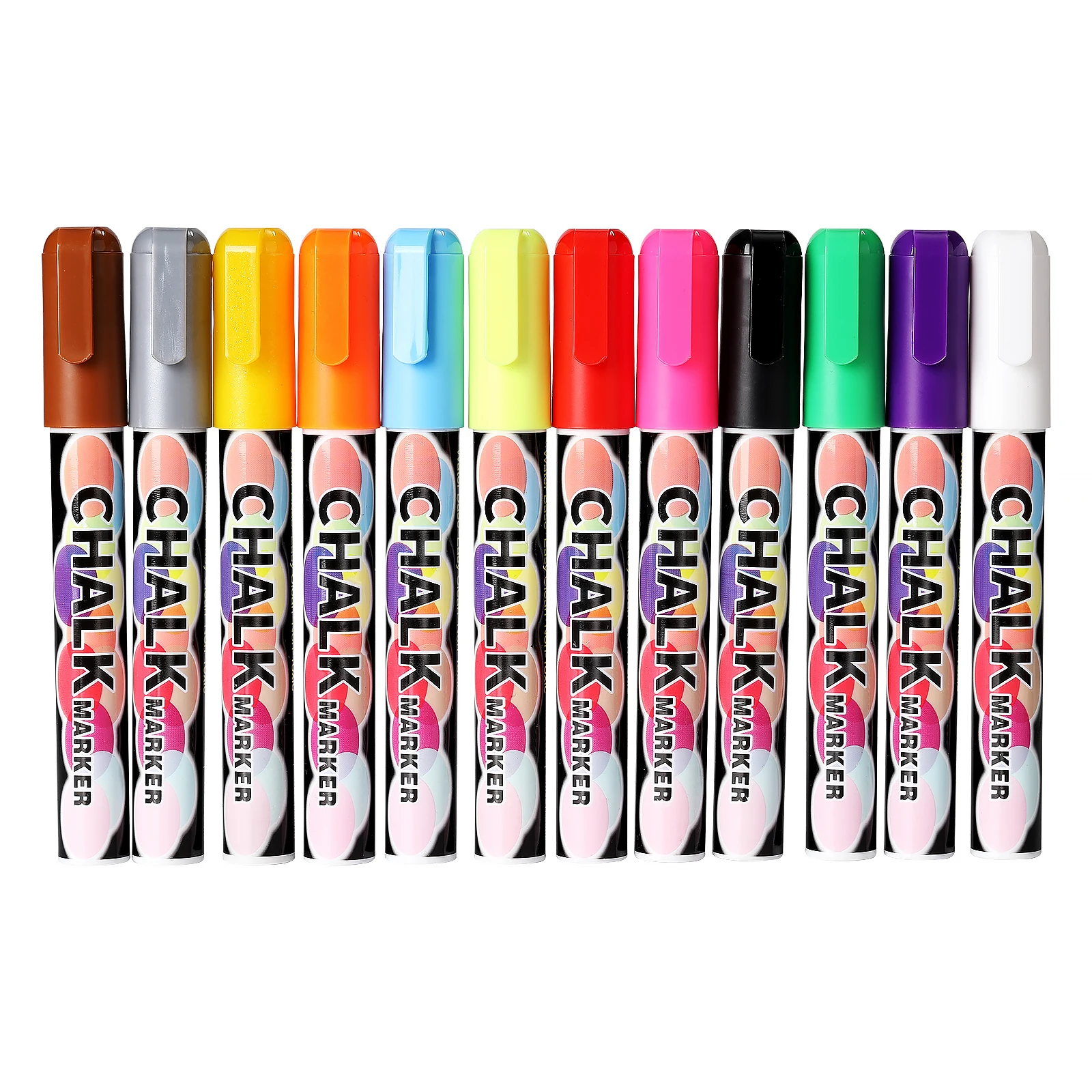 Высококачественные художественные маркеры для рисования обратимым пером 8 цветов Жидкий Мел маркер