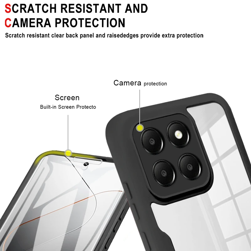 Custodia Per Xiaomi 14 Pro Trasparente Con Anello E Supporto | Silicone TPU Antiurto | Colore Blu