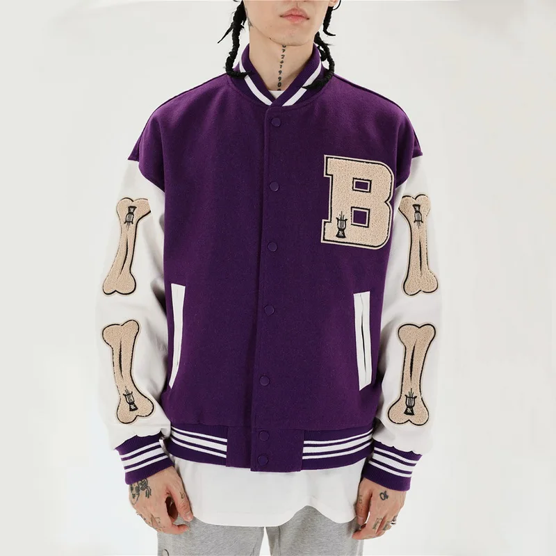 Street Letter Print Oversized Baseball Shirt Unisex Hip Hop Loose Button Up  Top