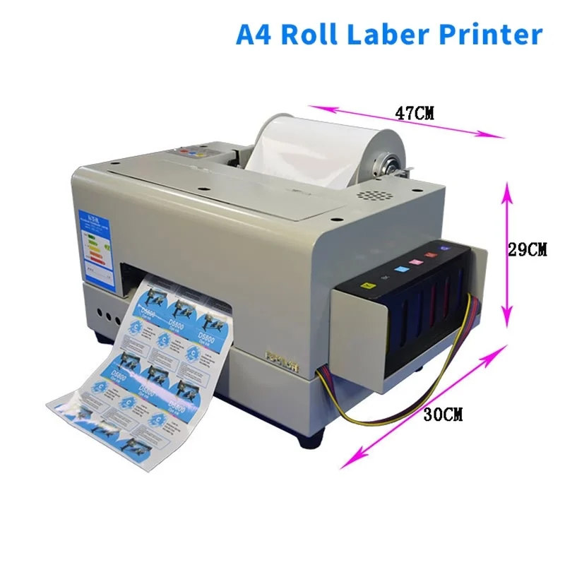 Desktop Label Printer Automatic Ciss Inkjet A4 Label Maker Printer for Stickers