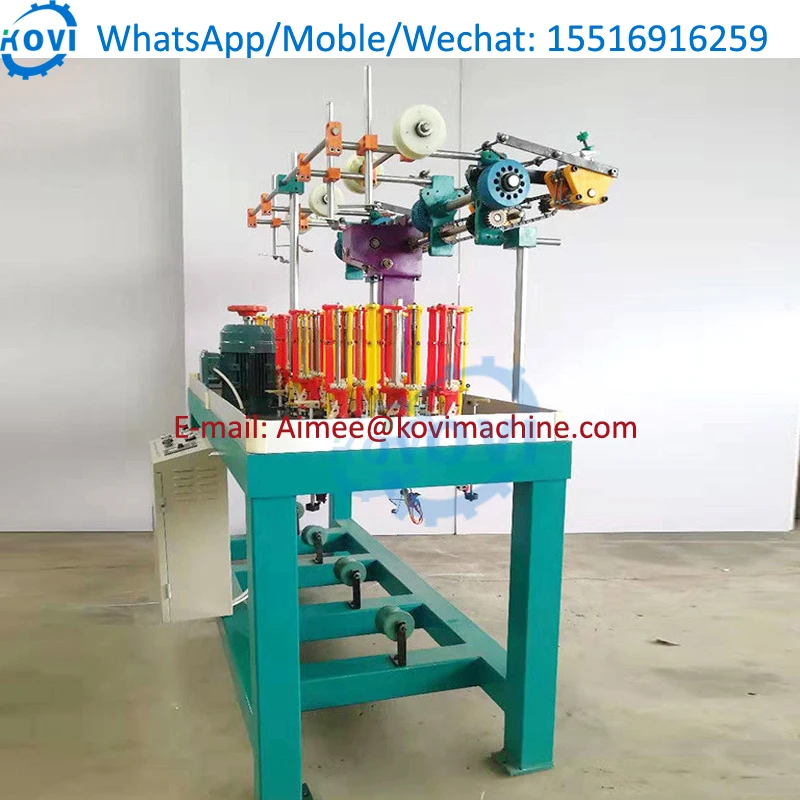 High Speed Braid Cord Making Machine Elastic Cord Round Rope String Braiding Machine 32 Spindle Rope Braider Machine