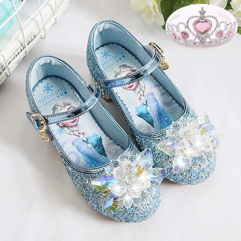 Scarpe Da Principessa Per Bambina | Con Paillettes E Tacco 3cm | Scarpe Glitterate Per Feste E Cerimonie