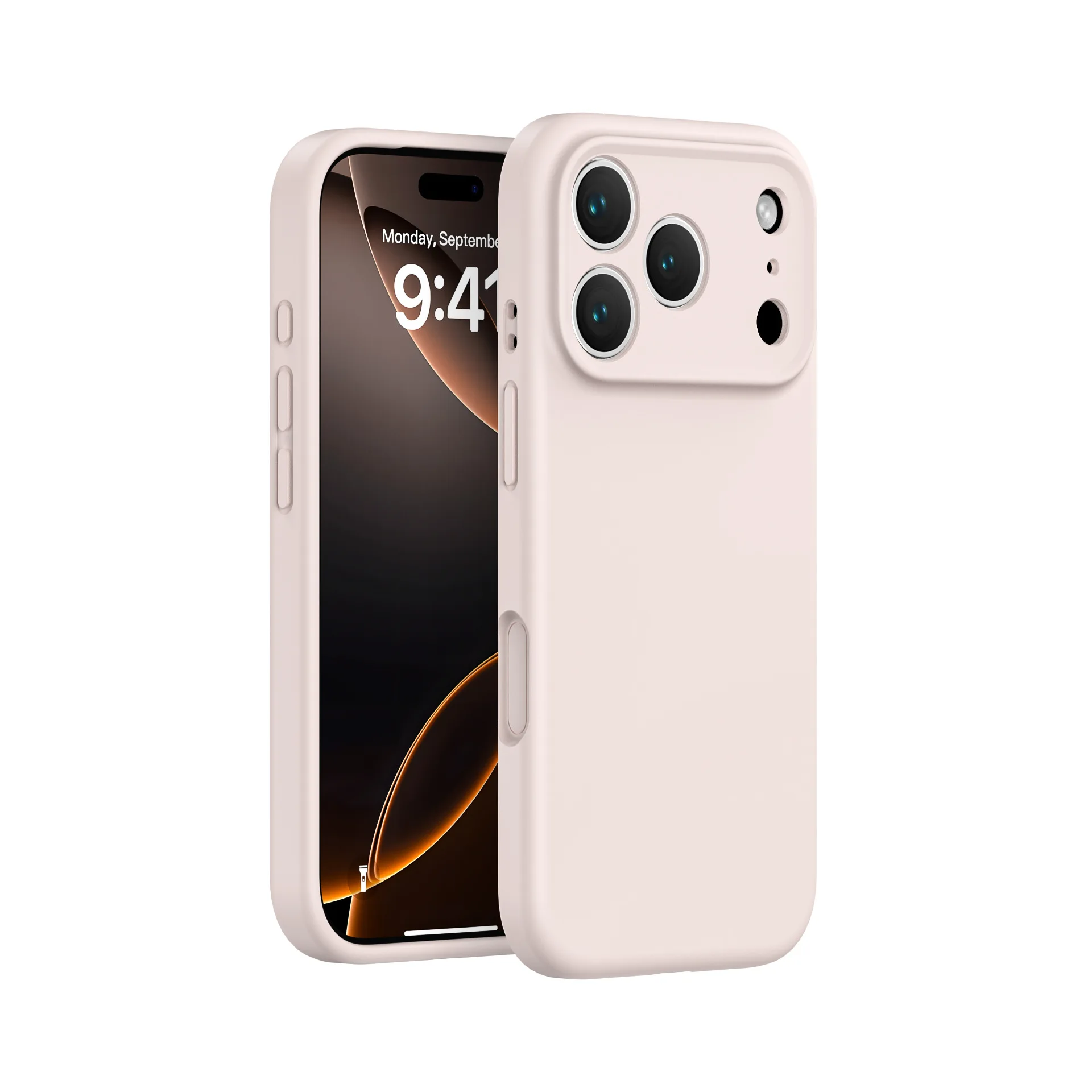 Laudtec OEM Full Cover Mesh Shockproof Precision Cameare Protection True Liquid Silicone  Phone Case For iPhone 17 Pro Max