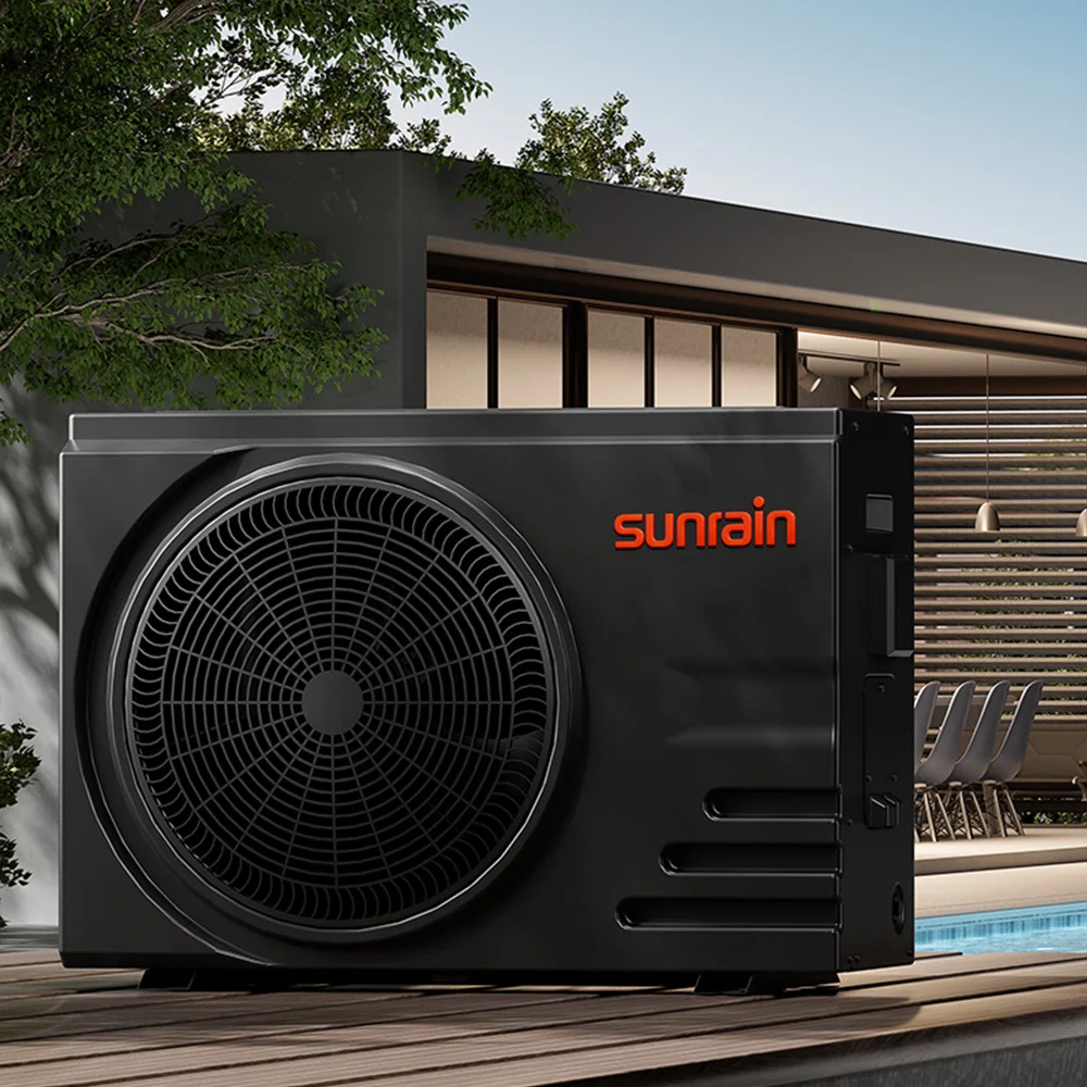 Sunrain Factory Prices Europe Popular DC Inverter R32 Swimming Pool Heat Pump Water Heaters Air Source Heat Pump 7kw~ 35kw