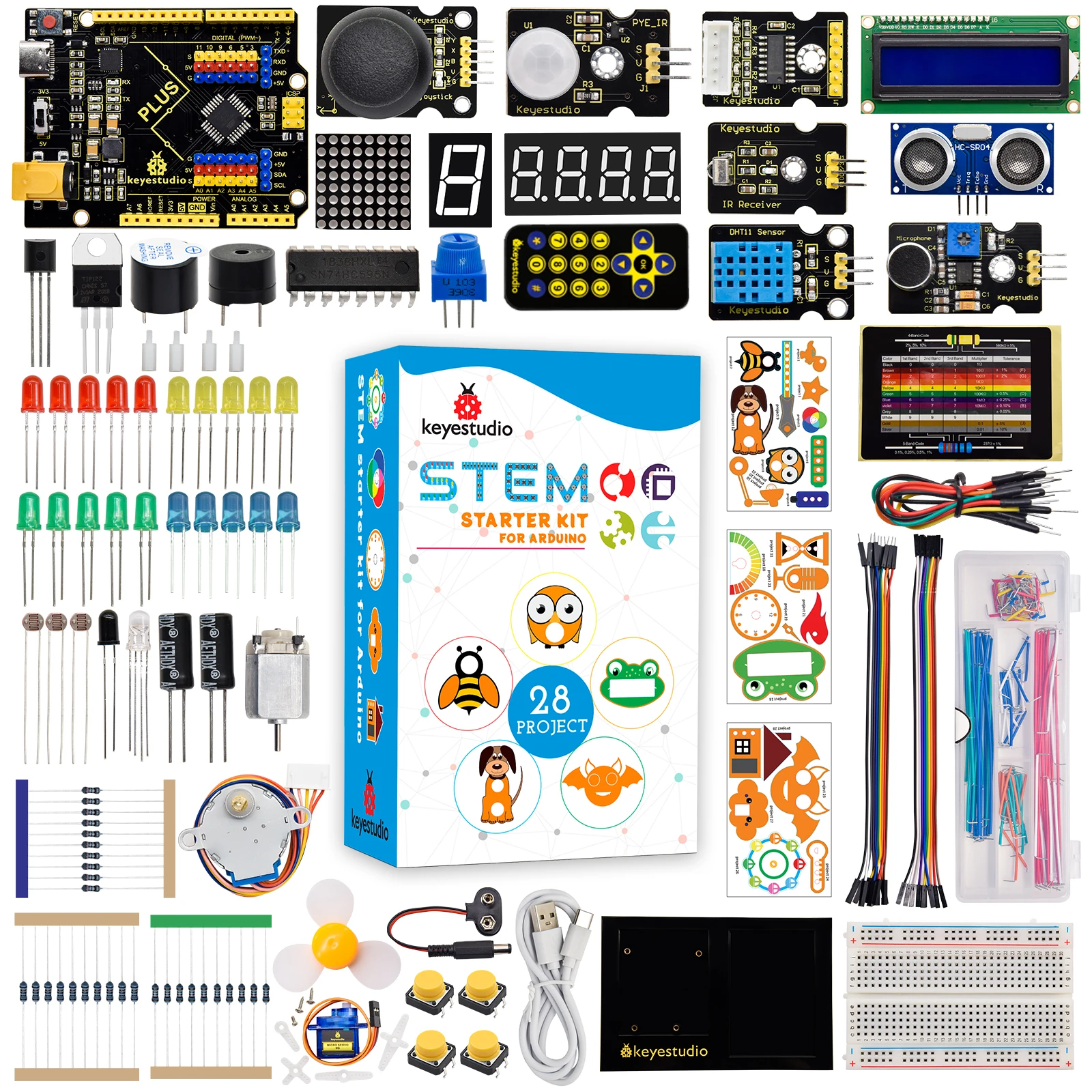 New Product KS0505 STEM Robotics  Starter Kit for Arduino Sensor Kits Electronic Kit Diy