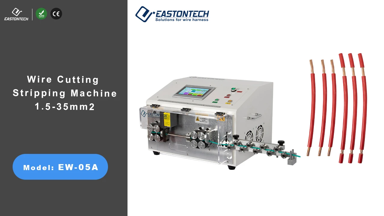 Ew05a Electronic Automatic Cable Wire Stripping Cutting Machine