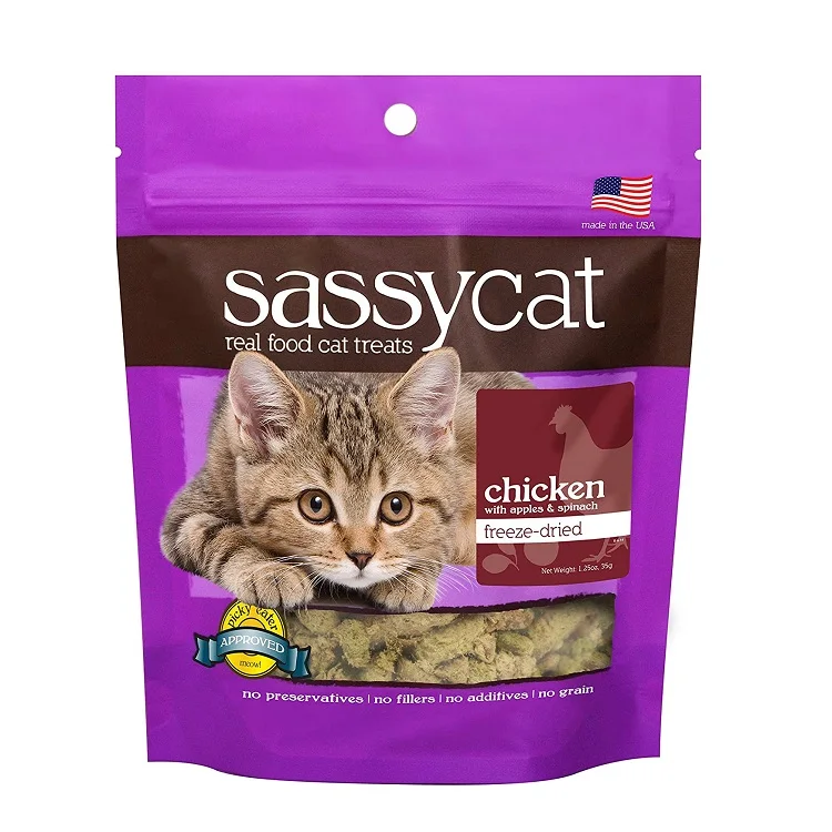 Customize Packaging Dry Bonito Flakes Animal Pet Cat Dog Food Bag With