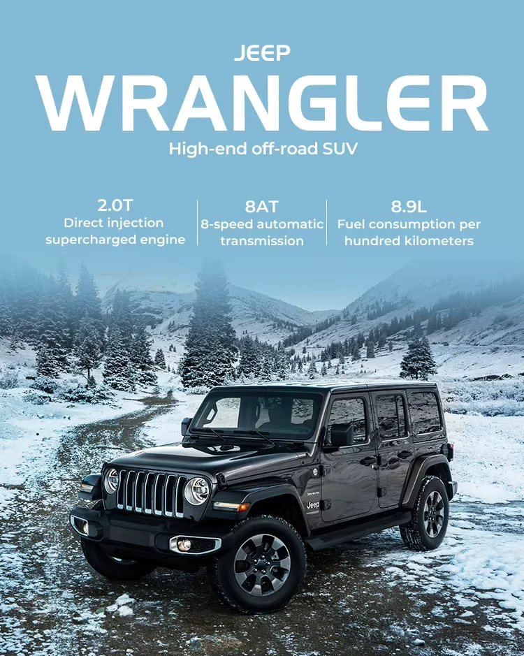 Supercar used car and price 2023 UTV utility used vehicles 2.0T Jeep wrangler 4XE plug-in hybrid car in stock details