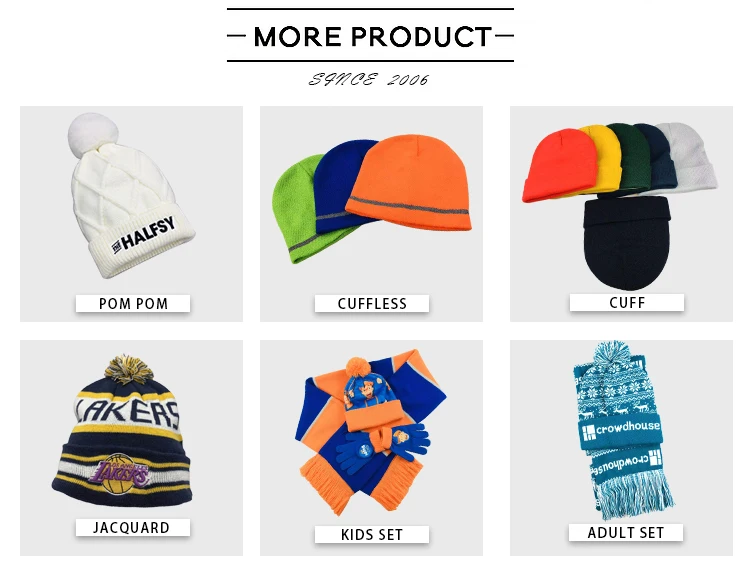 High Quality Ski Mask Acrylic Material 3 Hole Beanie Winter Warm Hat