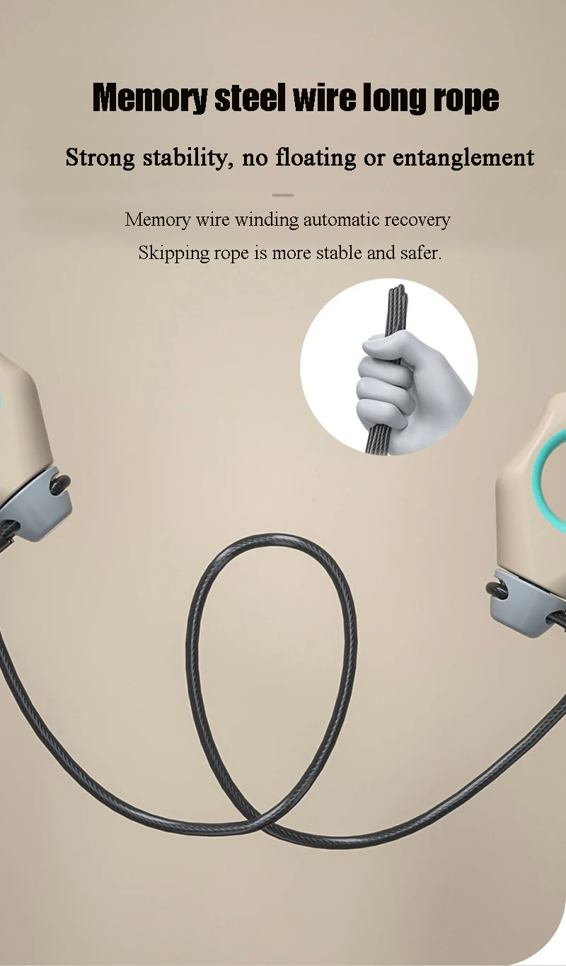 odm fingertip finger ring jump rope with weight ball skipping rope for fitness aerobic exercise for home-7