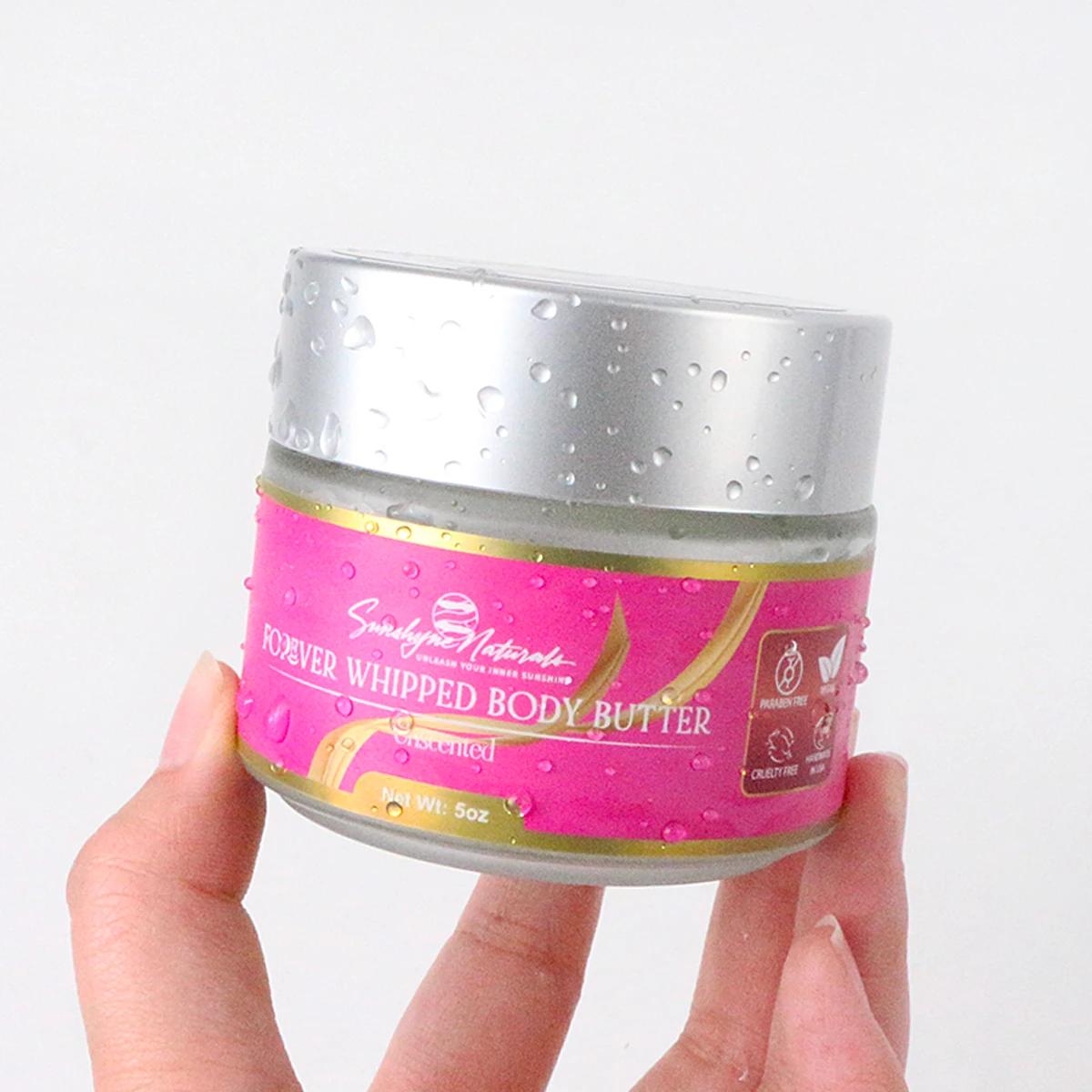 Custom Luxury Logo Cosmetics BOPP Label Gold Foil Skincare Stickers Printing Packaging Labels for Body Butter Face Cream Jar