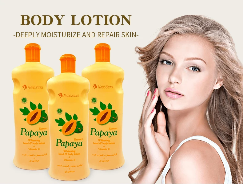 Nagosuna High Quality Organic Fruit Papaya Body Lotion For Women