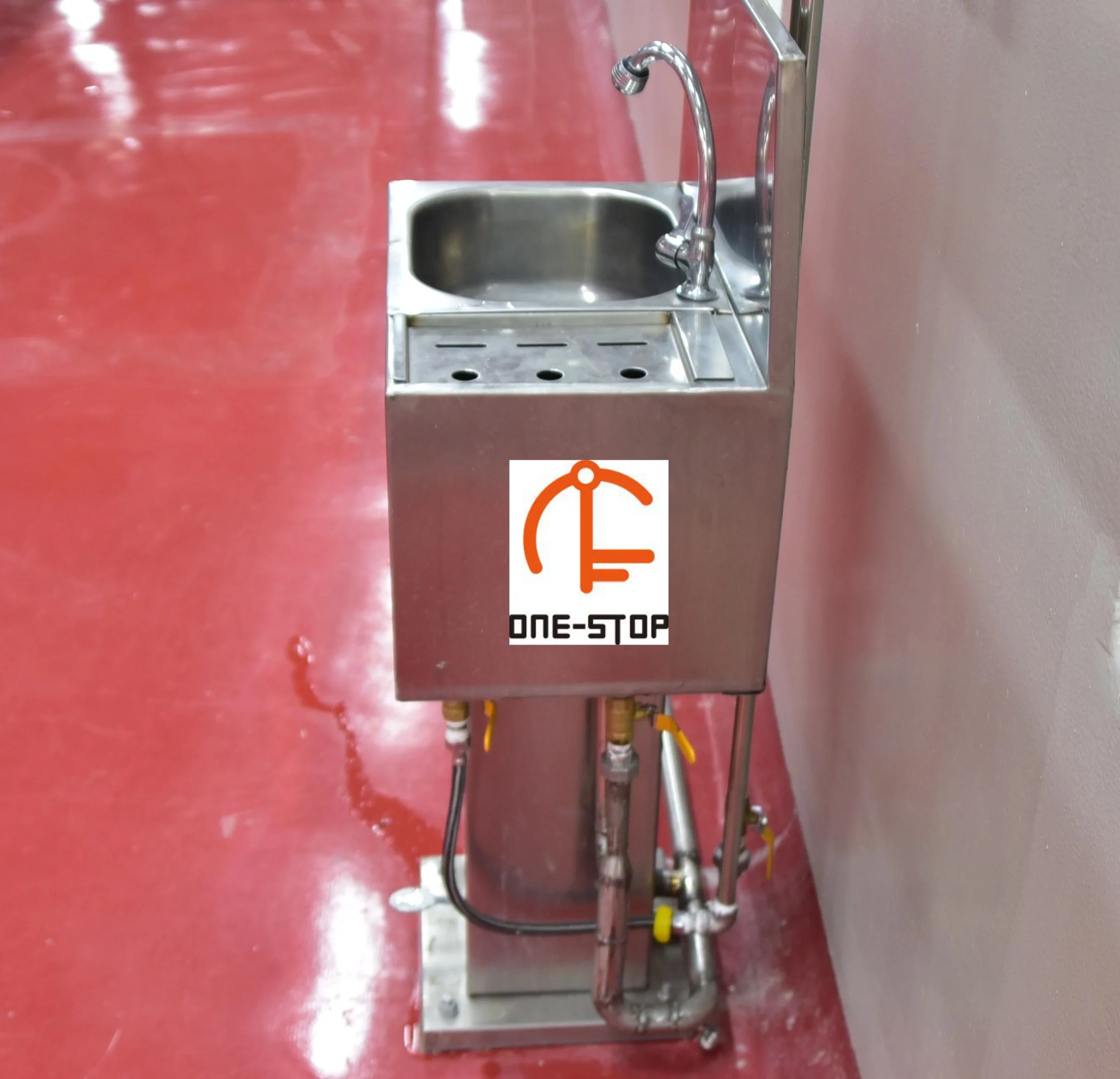 Halal cattle slaughterhouse stainless steel wash basin knife sterilizer