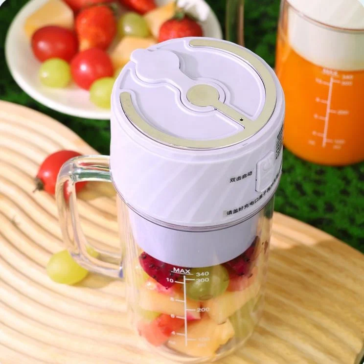 Simple and Durable Juice Cup Travel Camping Portable Electric Small Fruit Juice Extractor Multifunctional Juice Cup with Straw 3