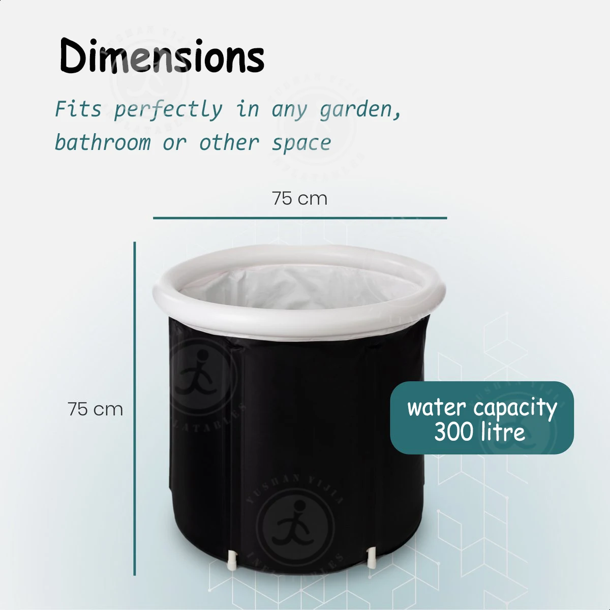 Portable Cold Plunge Tub,Inflatable Arctic Pod Ice Bath,Multi Level