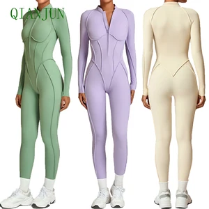 YY 2026 New Skin-friendly Sexy Women's Turtleneck Backless Spandex/Nylon Ankle-Length Jumpsuit Playsuits Fashionable