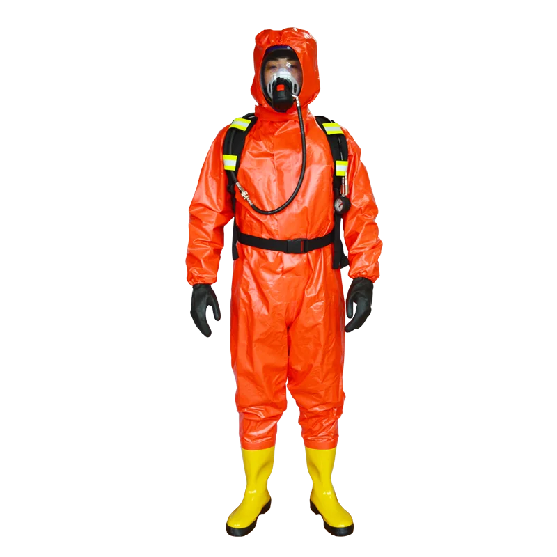 レベルA核化学防護服｜防水・耐火・静電気防止の安全衣料