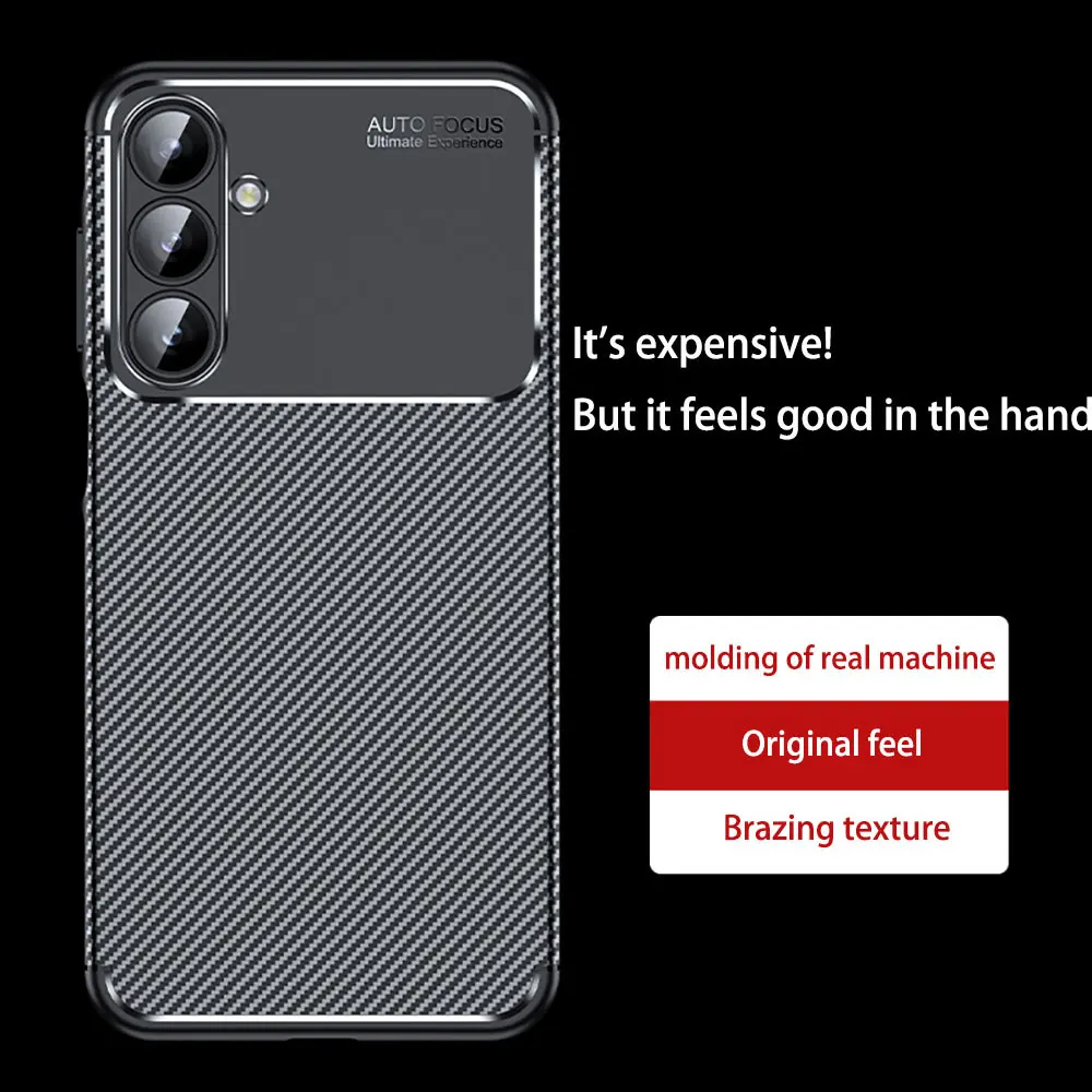 Laudtec Sjk862 Carbon Fiber Texture Phone Case Thin Shell Simple Business Skin Friendly Anti-Fingerprint For Samsung A16