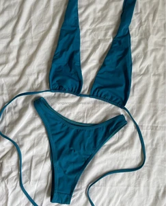 Customized Women's Halter Neckline Animal Print 2 Piece Bikini Set with Logo Spandex/Polyester Breathable & Quick Dry