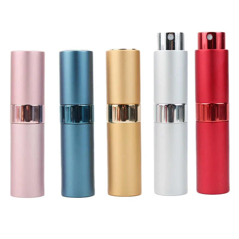 Empty Refillable Travel Metal Aluminum Twist Up Perfume Atomizer Mist ...