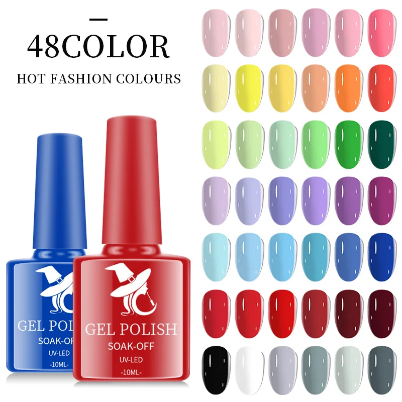 48 Colors Gel Nail Polish Wholesale Uv Led Gel Polish Private Label Varnish Vernis Custom Gel