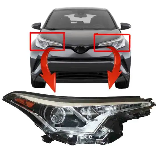 car headlamp usa version headlight for Toyota C-HR CHR 2018 2019