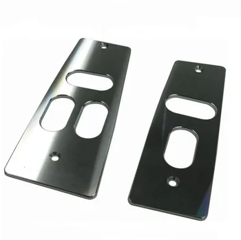 Precision CNC machining service custom Window Switch Covers Satin plates billet door switch plates