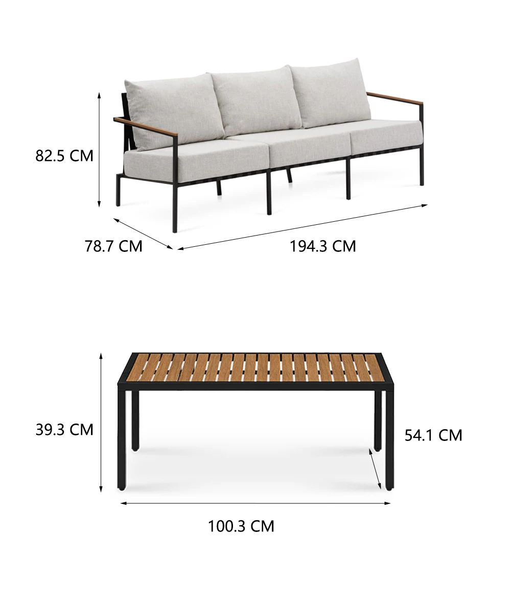 Modern Luxury Outdoor/garden/patio Furniture Teak Sofa Set Teak Outdoor ...