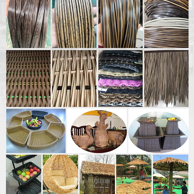 High Quality Touch Screen Control PP PE PVC Plastic Rattan Extruder Machine Synthetic Rattan Wicker Making Machine