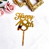 gold happy 18th