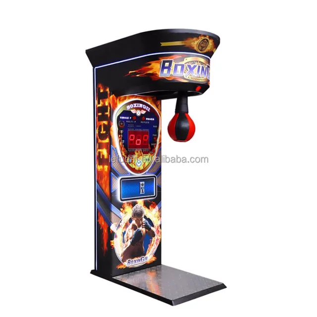 High Quality Electric Boxing Machine Coin Operated Arcade Boxing Punch Machine Indoor Sport Punching Game Machine For Sale