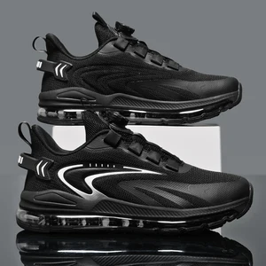 High Quality Men's Trendy Sports Shoes Big Size Thick Sole Shock Absorption Anti-slip Causal Breathable Mesh Running Shoes