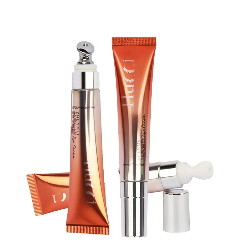 D19 10ml 20ml 25ml  Eye Cream Gel Lotion ABL Aluminum Tube Packaging with 5 Style Metal Applicator