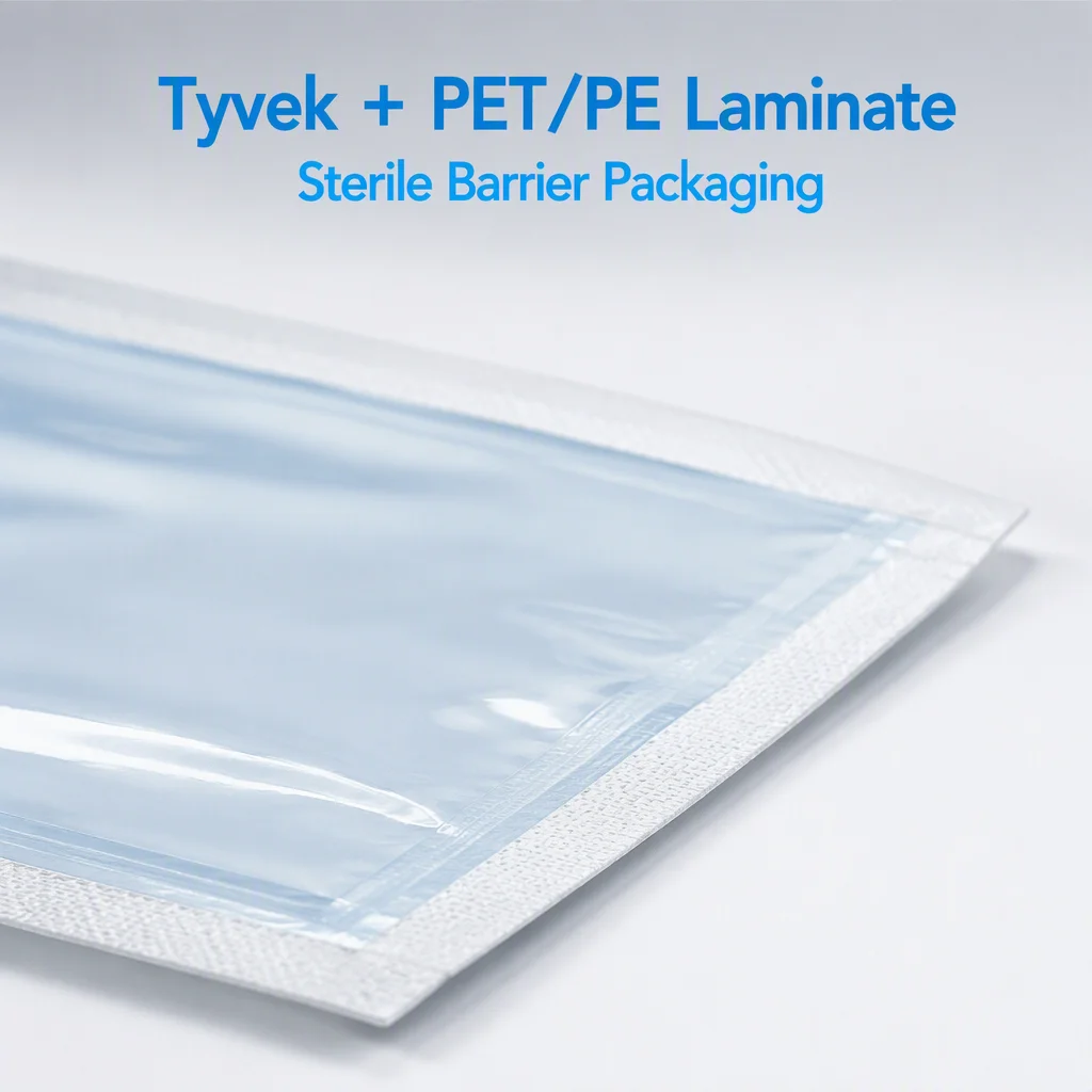 Custom Medical Sterilization Pouch, Tyvek Heat Seal Sterile Bag for Medical Device Packaging, ISO13485 Certified, OEM ODM
