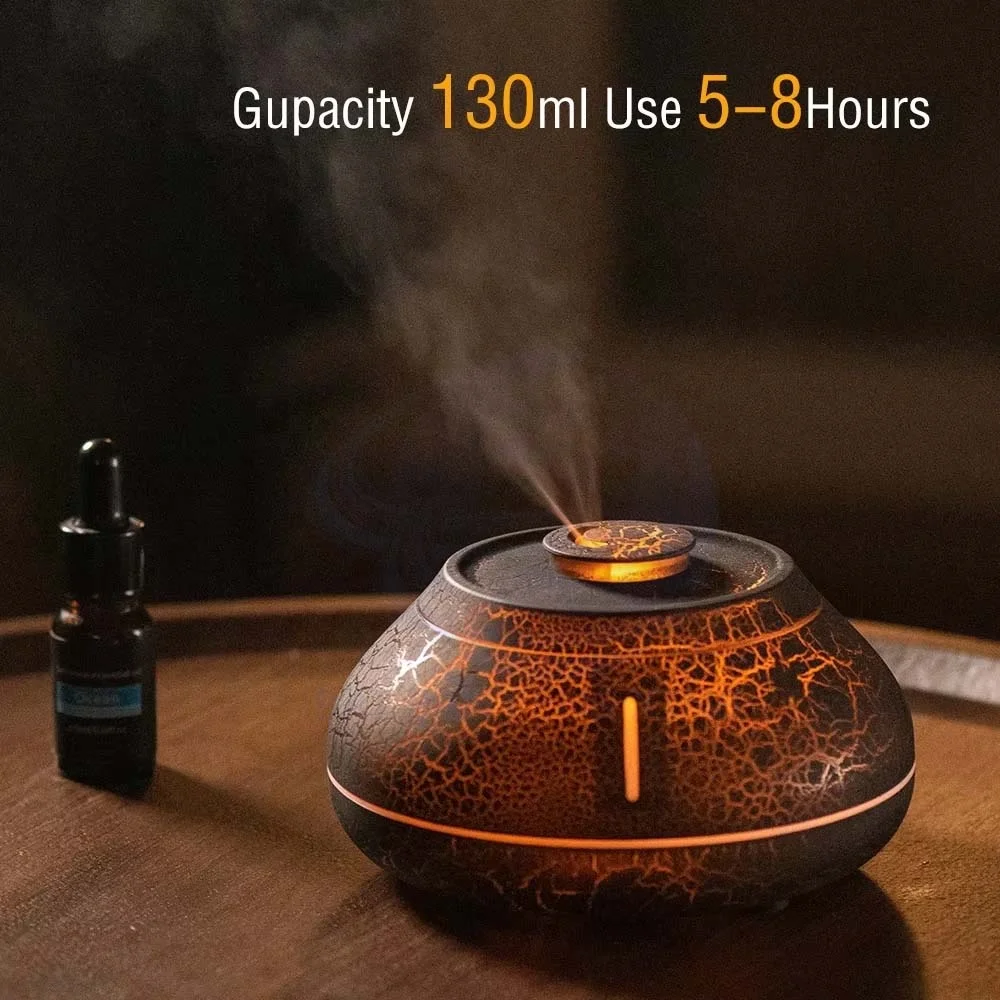 New Flame Aromatherapy Machine Simulation Fire Sprayer USB Home Bedroom Humidification Fragrance Ambient Light 5